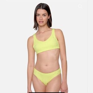 Hurley Crochet Mid Rise Cheeky Bottom and Soft Trap Top